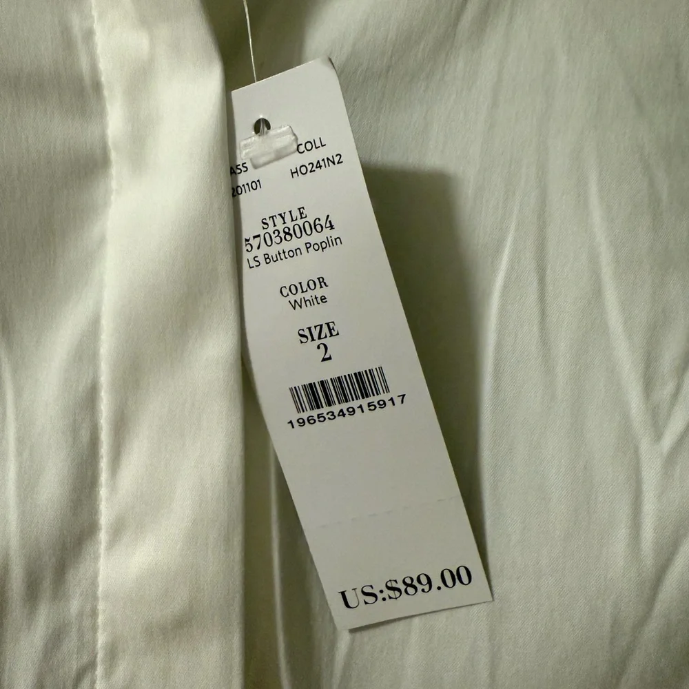 White House Black Market Ivory Blouse - Picture 4 of 4